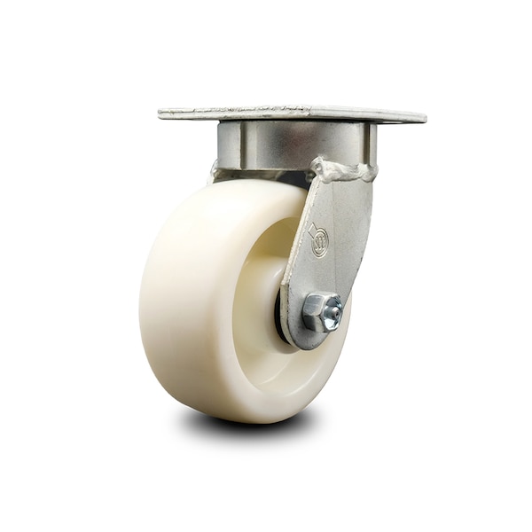 5 Inch Kingpinless Nylon Wheel Swivel Top Plate Caster